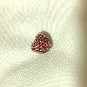 Pink pave heart